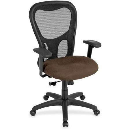 EUROTECH - THE RAYNOR GROUP Hi-back Chair, Mesh, 26inx24inx41-44-1/2in, Cafe/Black EUTMM950008
